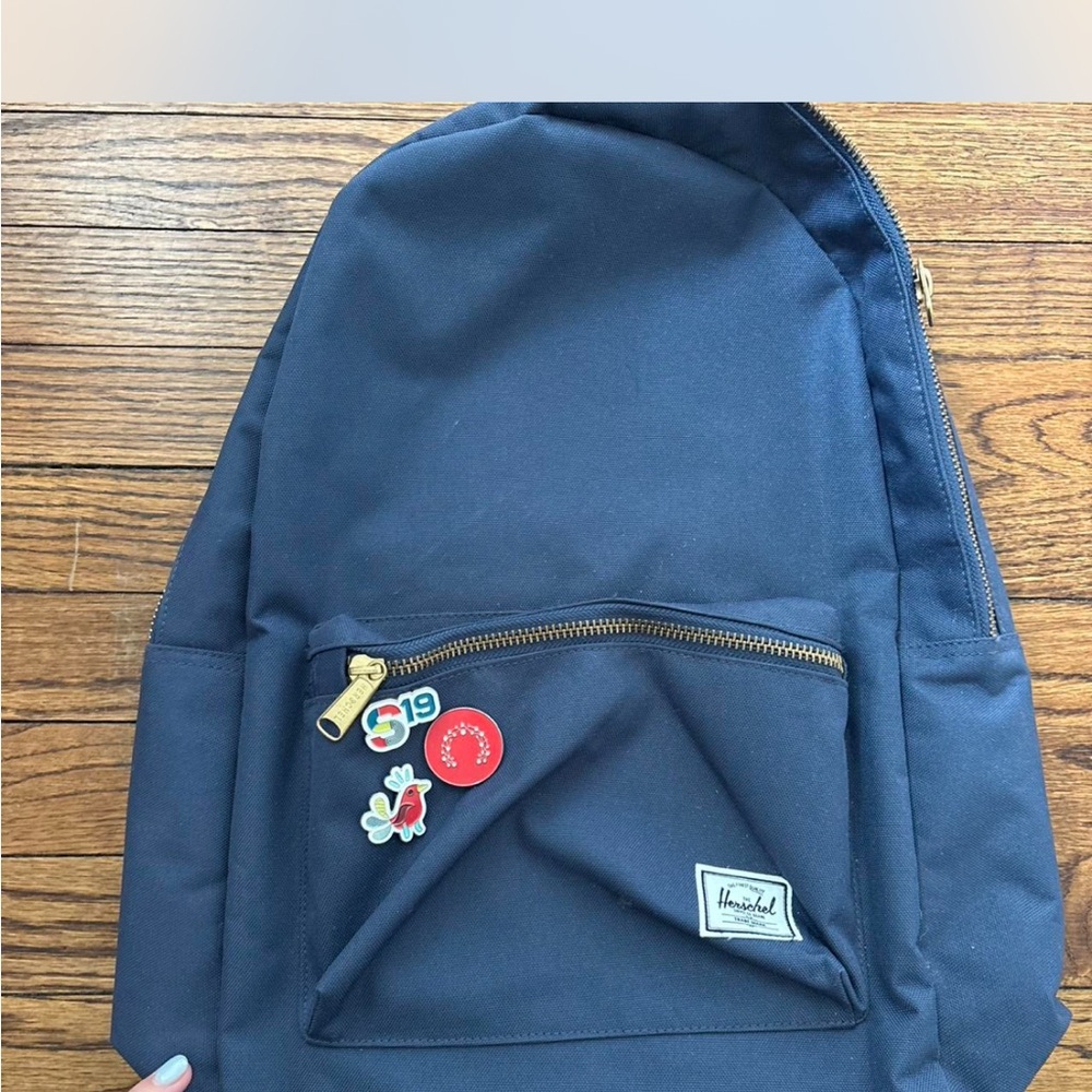 Herschel Supply Company Backpack in Navy with Pins